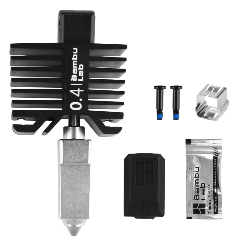 Original Bamboo LAB Hardened Steel Nozzle Kit for Bambu LAB P1,X1 - X1 Series and P1 Series (0.4MM)