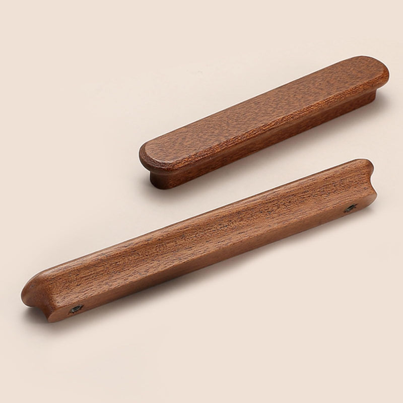 Red Wood-7.56 in 4 pcs Wood Drawer Knobs Pulls Handles Kitchen Cabinets Furniture Dresser Wardrobe Cupboard Drawer Knobs Pulls Handle Red wood-7.56