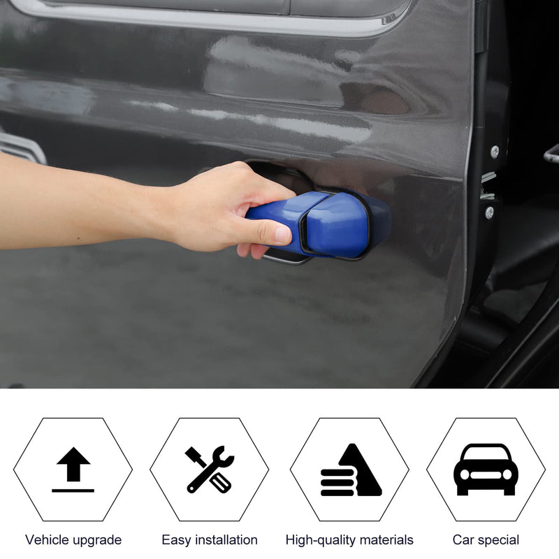 RT-TCZ Door Handle Trim Cover Tailgate Handle Cover Exterior Decoration Accessories for Jeep Wrangler JL JLU 2018-2022,Blue Blue