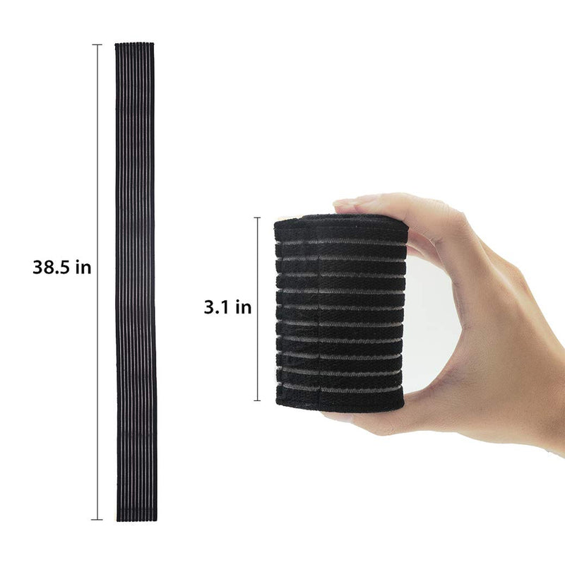 Luwint Bounce Breast Compression Band - Post Surgical Implant Stabilizer Strap Support Brace Bandage Black