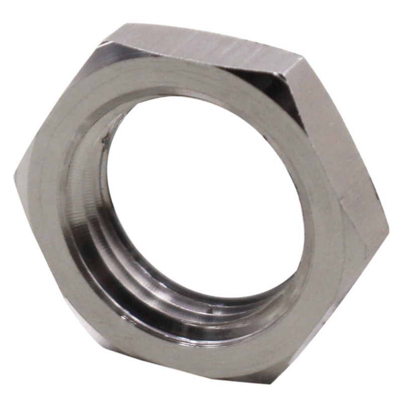 DERNORD Cast Pipe Fitting Stainless Steel 304 Hex Locknut 1/2 Inch NPT Female (Pack of 2) Pack of 2