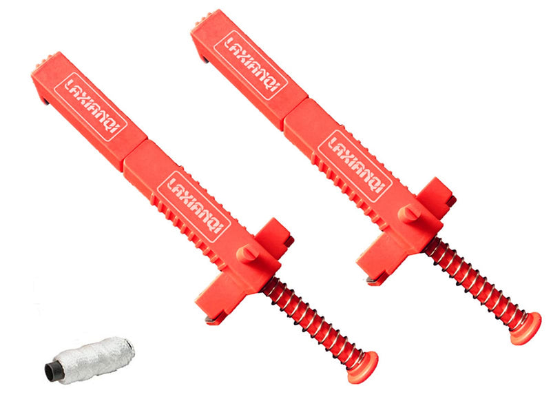 LXQ 5.9-7.1 Inch Extended Upgrade Brick Line Clips Line Runners Sold in Pairs,Orange
