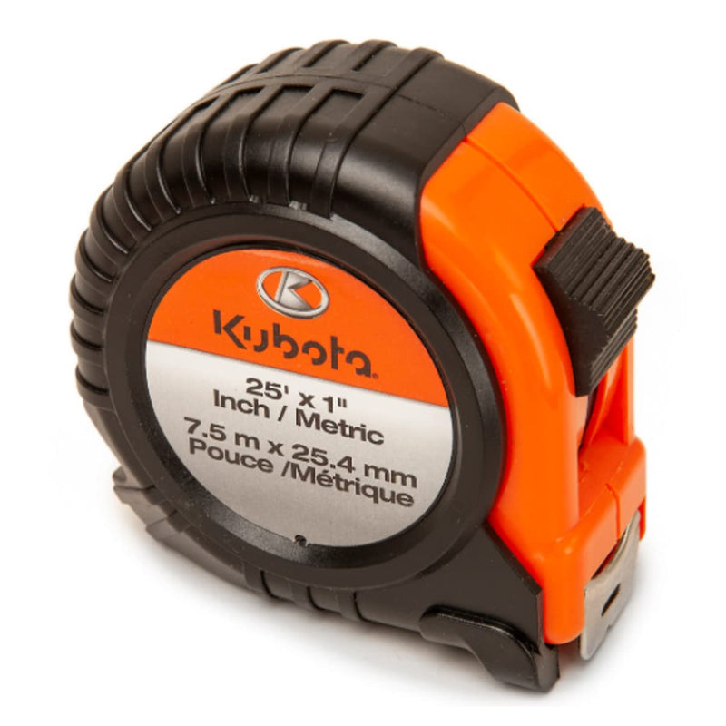 Kubota 25 Foot Dual Rule Measuring Tape- Inches and Centimeters