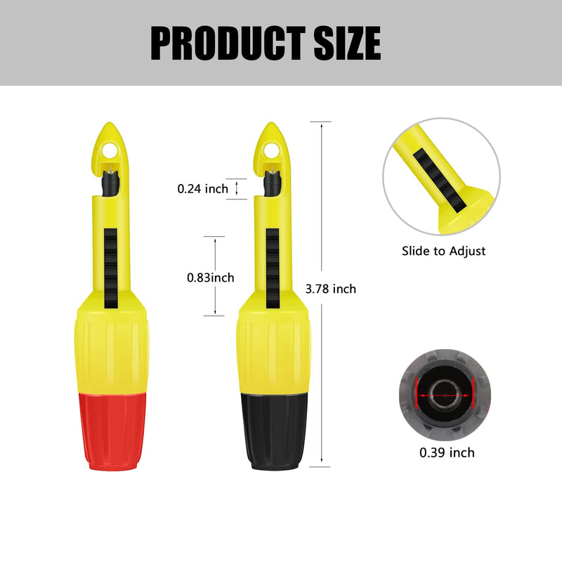 Wire Piercing Probe, Insulation Piercing Clip Tool for Multimeter Voltage Voltmeter Thermometer Testing(4 Pack) 2MM/4MM