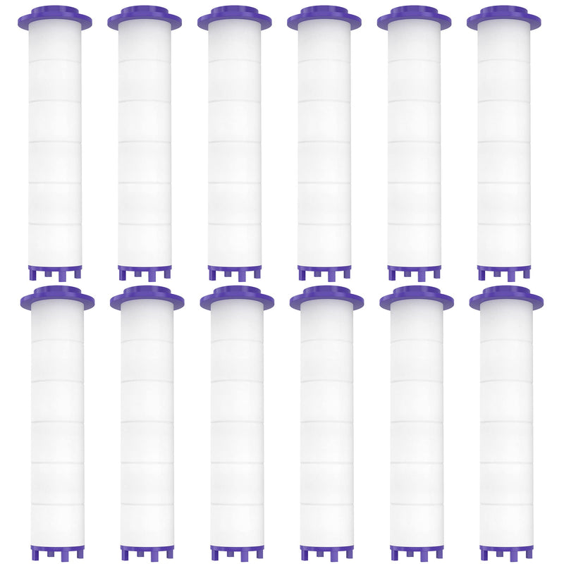 12 Pieces Hydro Jet Shower Head Filter, High Pressure Handheld Vortex Turbo Fan Shower Heads Filter