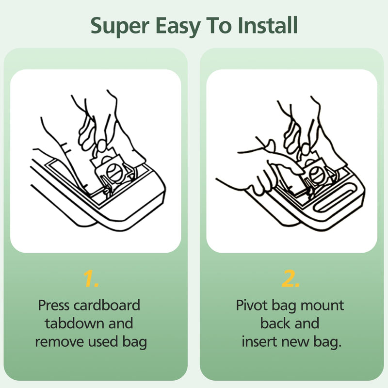 15 Pack Canister Vacuum Cleaner Bags Compatible with Kenmore Canister Type C/Q 5055, 50555, 50557, 50558 and Type C-5, C-18, 53292, 200 Series, 400 Series, 600 Series, 700 Series, 800 Series Vacuum 15 Pack
