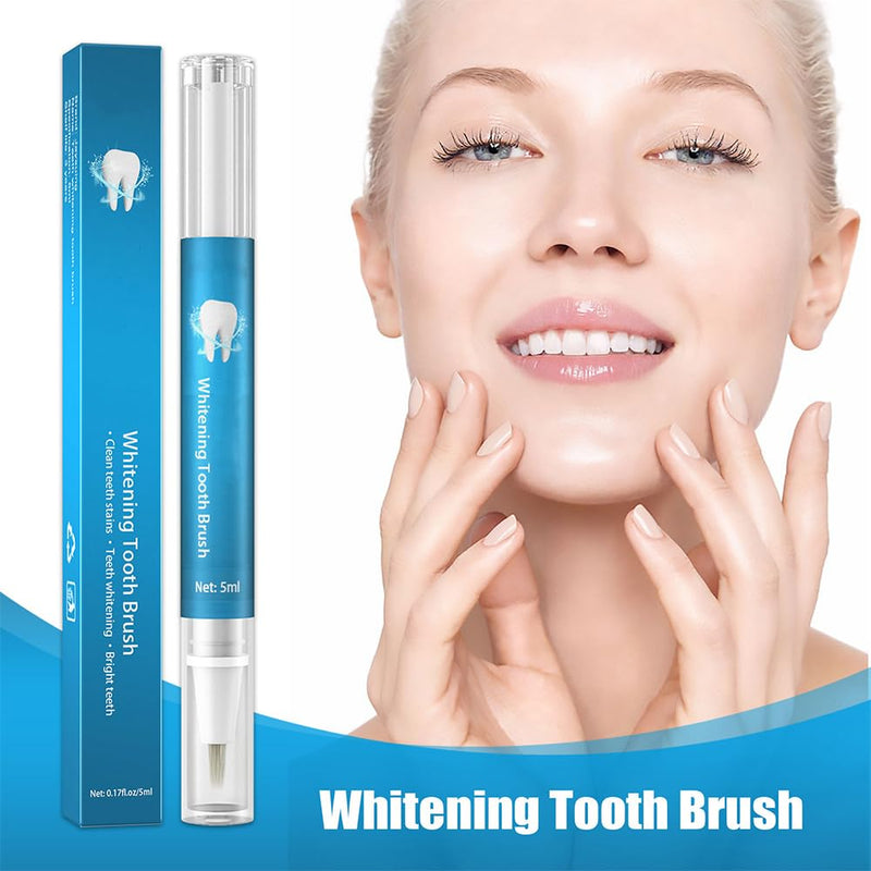 Teeth Whitening Pen 2 Pack, 20+ Uses, Effective, Painless, No Sensitivity, Travel-Friendly, Easy to Use, Teeth Whitening Gel Pen Brush Kit, Beautiful White Smile (2 x 5ml)