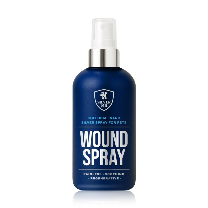 Wound Spray for Dogs, Cats & Pets, 8 Oz., Nano Silver Hot Spot Itch Relief for Irritation, Minor Wounds, Cuts & Daily Care, Alcohol & Fragrance Free No-Sting Clean Formula for Sensitive Skin