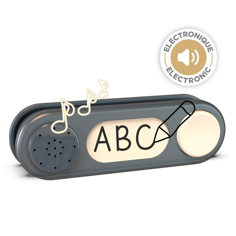 Smoby - 810917 Electronic Doorbell - Smoby - Outdoor Home Accessory - Suitable for Ages 2 and Above - Grey - NewNest Australia