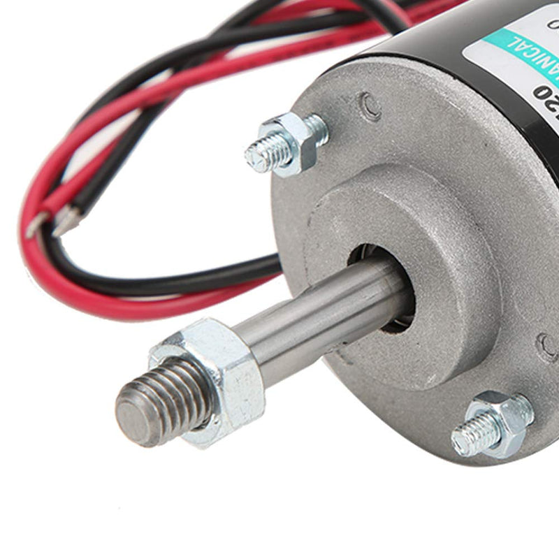 Permanent Magnet Motor DC 12/24V 30W High Speed CW/CCW Reversible Electric Gear Motor Low Noise for DIY Generator(3500RPM(12V))