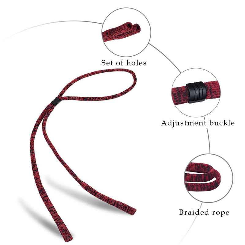 Glasses Strap (Pack of 6) Adjustable Eyeglasses Strap Sunglass Holder Strap Men Women 6 Pack（colorful） - NewNest Australia