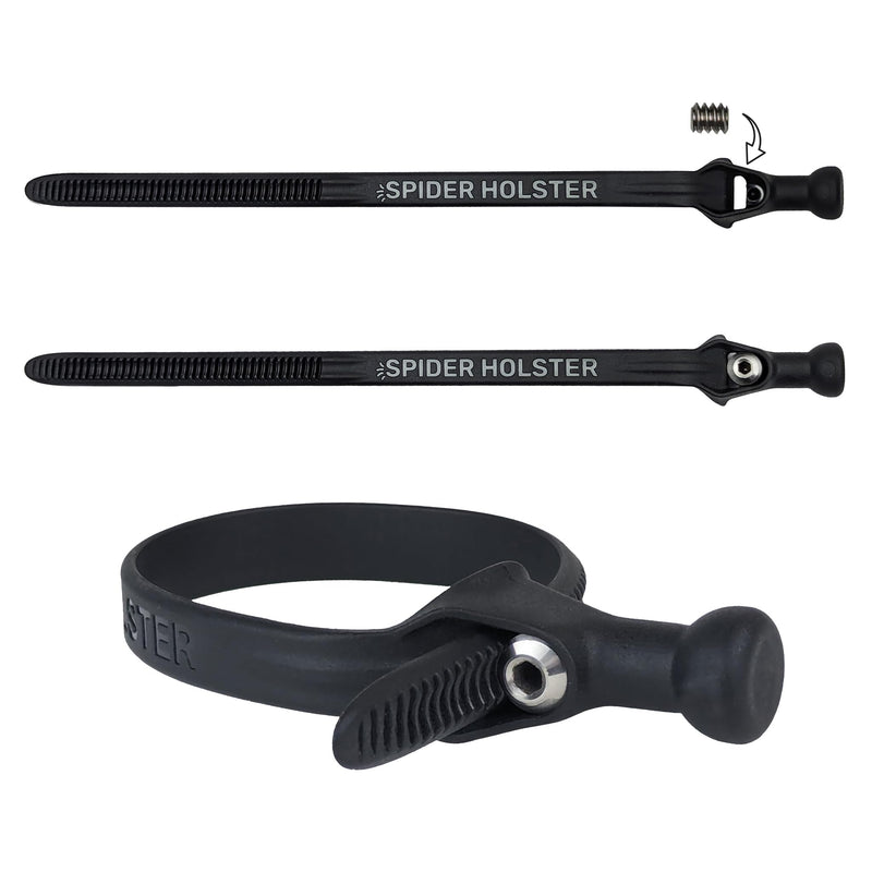 Pro Tool Grips - Pack of 3 - Universal Tool Handle add-on for use with Spider Tool Holsters - Compatible with Pneumatic Nailer, Power Drill, Impact Driver, reciprocating Saw, Flashlight,and More!