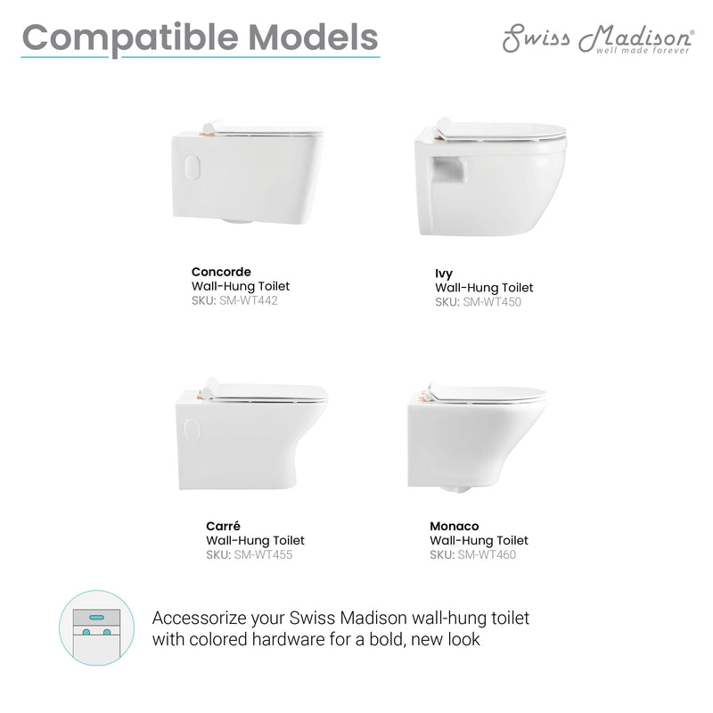 Swiss Madison Well Made Forever SM-CH06BG, Toilet Hardware Rose Gold (SM-WT442, SM-WT450, SM-WT455, SM-WT514, SM-WT530)