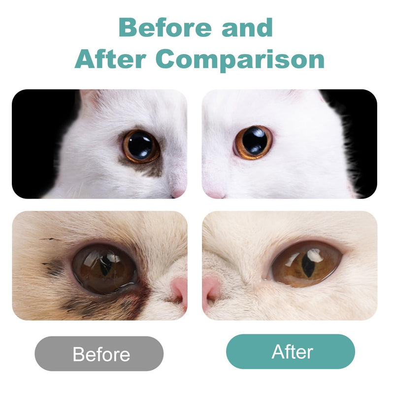 JoanofArc Dog Eye Drops - 120ml Gentle Eye Cleaner for Tear Stain Removal, Soothing Formula for Irritated Eyes, Safe for Dogs & Cats
