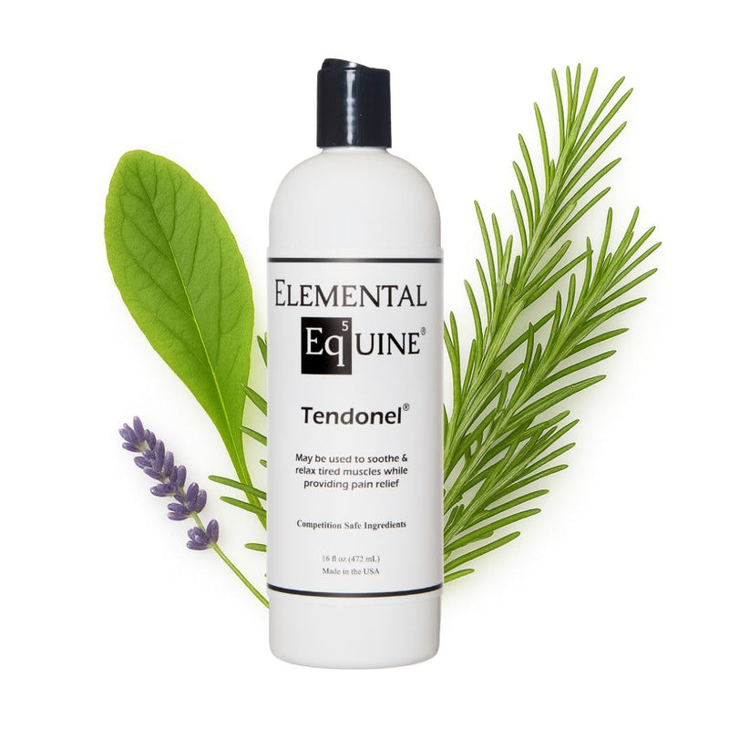 Elemental Equine Tendonel 16oz Liniment Rub for Horses - Soothe and Relax Tired Muscles While Providing Relief and Reduced Stiffness