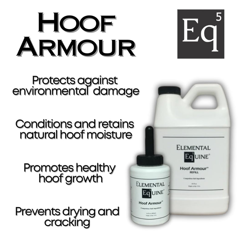 Elemental Equine Hoof Armour 16oz Dressing for Horses - Conditions and Retains Natural Moisture While Protecting Against External Elements - PawsPlanet Australia