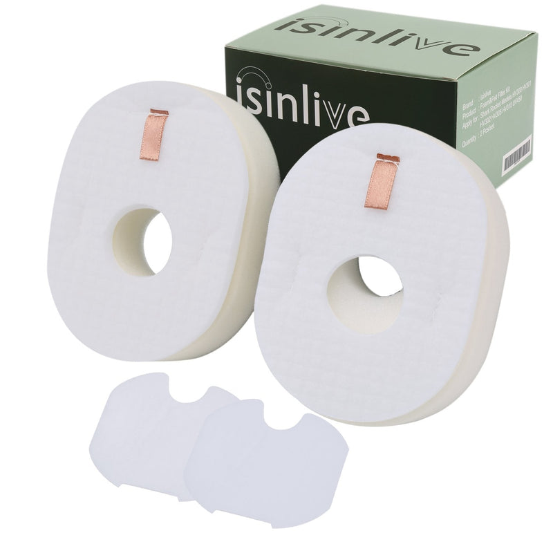 2 Pack Filter Replacement for Shark Rocket Vacuum HV300 HV301 HV300W HV302 HV305 HV310 UV450 Foam & Felt Filter Kit 2 Pack