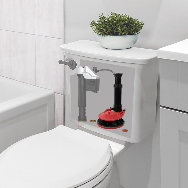 Korky 5030BP Large Flush Valve Kit, 3 Inch, Red