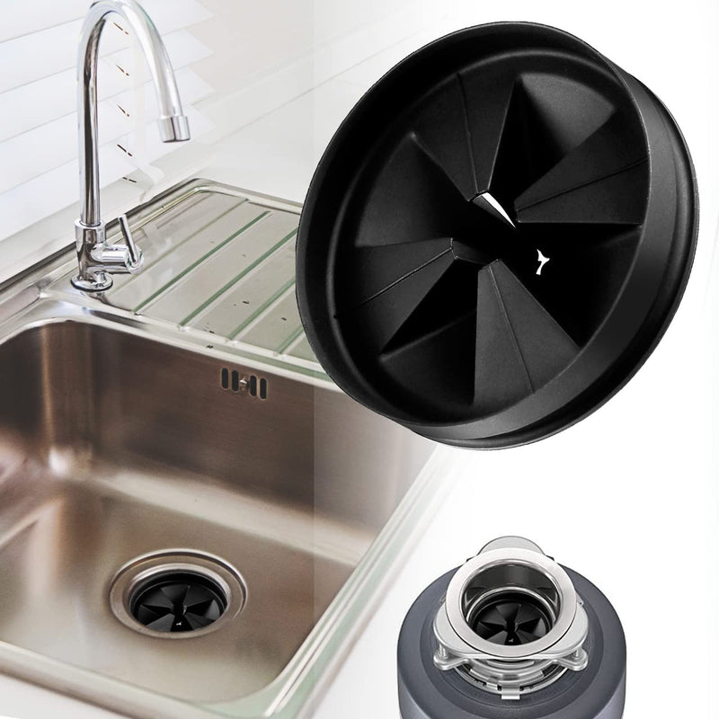 Sink Baffle QCB-AM, Replacement for Evolution Series, Garbage Disposal Splash Guards, Quite Collar, Drain Plugs, Disposer Accessories 3.25Inch (Black (1pcs)) Black (1pcs)