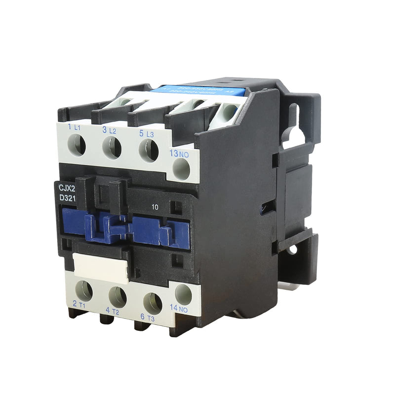 AC Contactor CJX2-3210 Coil 220V 32A 50/60Hz 3 Phase 1NO (Normally Open) Motor Contactor CJX2-3210, 220V