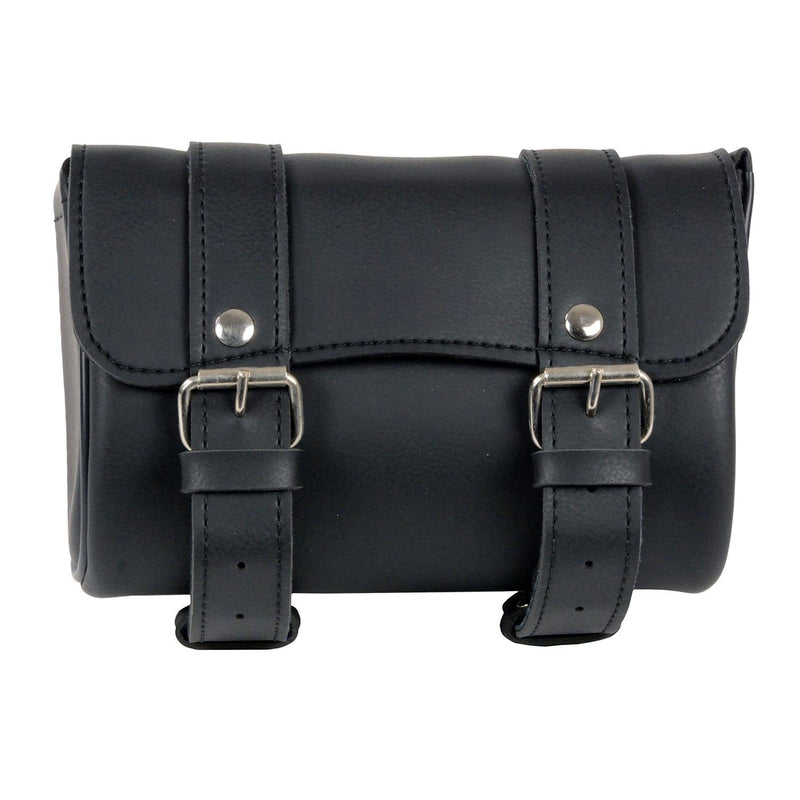 Milwaukee Leather SH62401 Black PVC Medium Motorcycle Tool Bag - One Size