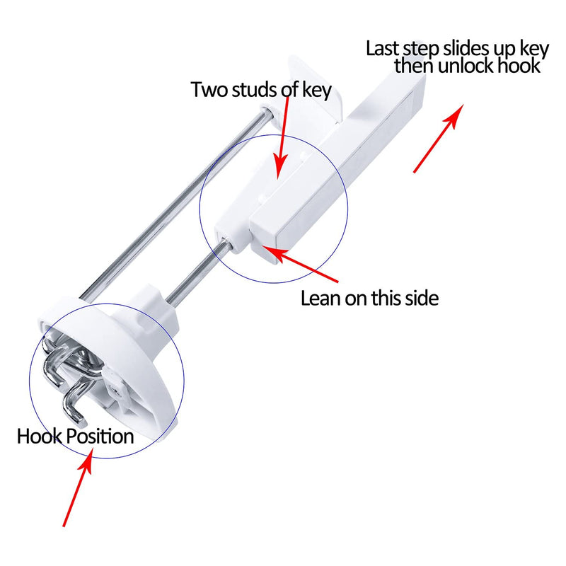 Theft Protection Stop Lock Magnetic Key,Magnet Key Metal,Pack of 3