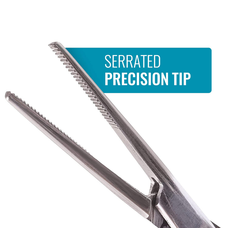 MABIS Kelly Forceps, Medical Forceps, Locking Forceps, Silver, 5.5" 5.5 Inch (Pack of 1)