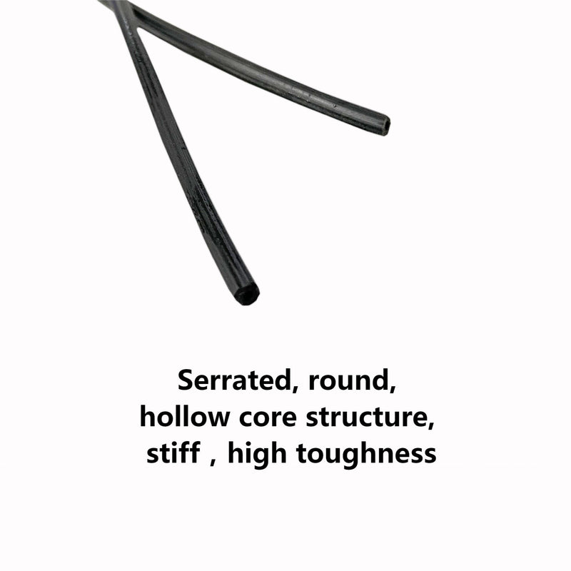 FLYZZZ Window Screen Spline, 0.16" x 100' Window Screen Retainer Spline, Round，Black，Window Screen Repair Tool