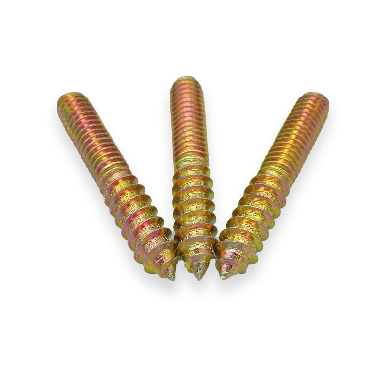 12 Pack 5/16-18 x 2 Inch Hanger Bolts 5/16-18" Double Headed Bolts 5/16 Wood Dowel Screw Self-Tapping Screw Hanger Bolts for Furniture Screws Double Screw Threaded Rods Bolt 50mm Length 5/16-18"x2"-12PCS