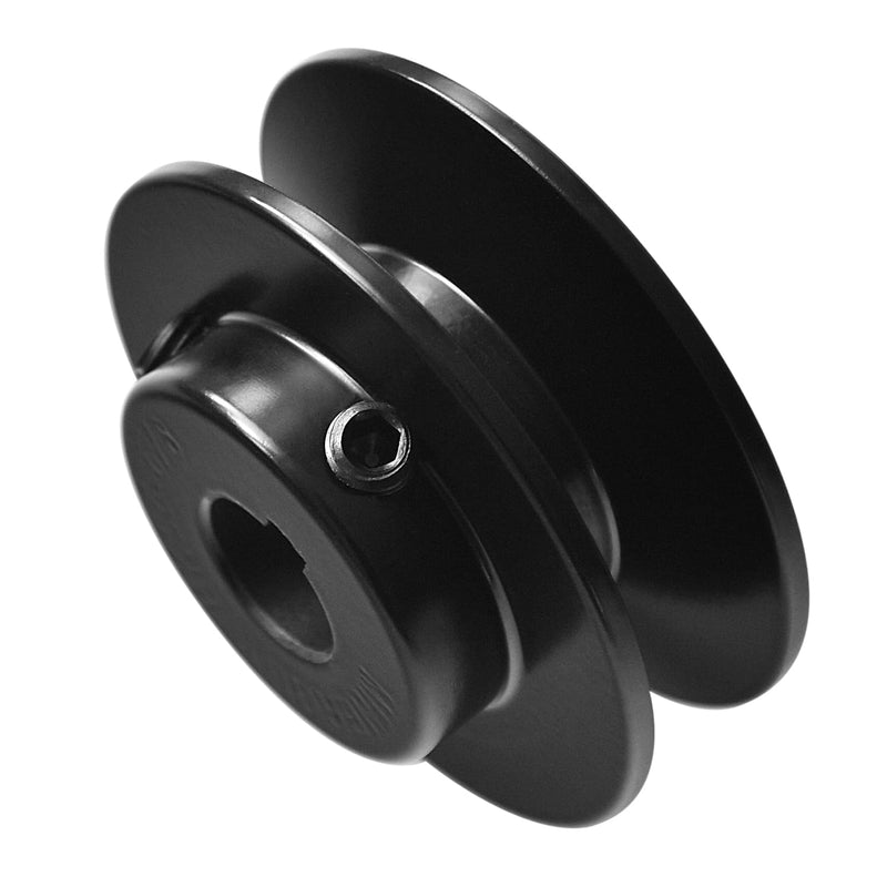 BK25-5/8 Pulley/Sheave, Cast Iron 2.6" OD, Single Groove Pulley V Style B Belt 5L for 5/8" Keyed Shaft 5/8" Bore, 2.6" OD 1 Groove