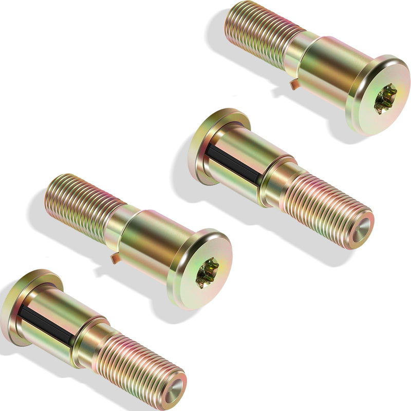 20-12972 Door Latch Striker Pin 4-Pack, Compatible with Peterbilt 330/335 / 359/370 / 378/379, Heavy Duty Chrome Steel Set, 2005 & Earlier Door Lock Striker Bolt Accessories Parts