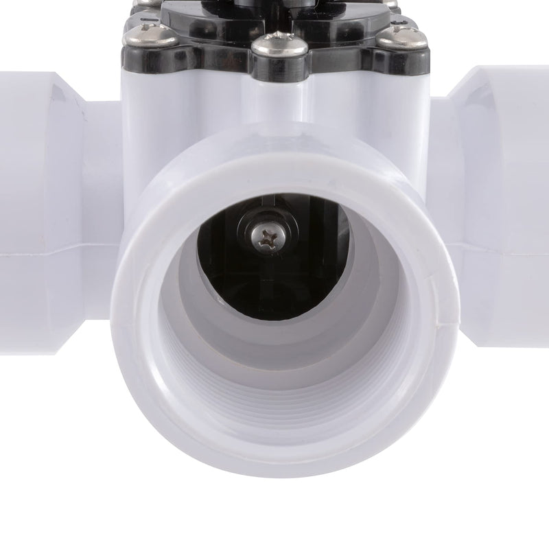 3 Way Diverter Water Valve Abplag1 1/2" Female Universal Combo Hose Adapter with Hose Clamps for Garden Pool Diverter to 1.25" or 1.5" Diameter Hose 3 Way Valve. White