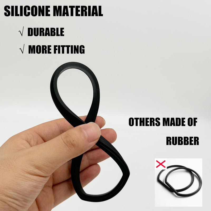 2PCS Replacement Gasket Compatible with Ryobi 18v Stick Vacuum Cordless Dust Bin Lid, Canister Missing Seal Attachments for PCL720, PBLSV716, PBLSV717, Silicone