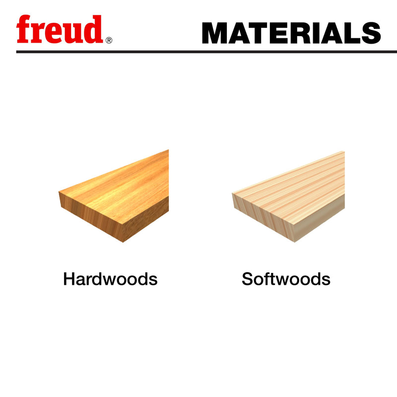 Freud Wide Crown Molding System, Mix and Match Bits for Custom Milling 5-1/2" Wide Crown Molding - 1-3/8" Diameter, 1/2" Shank, 4-9/16" Length - 99-419