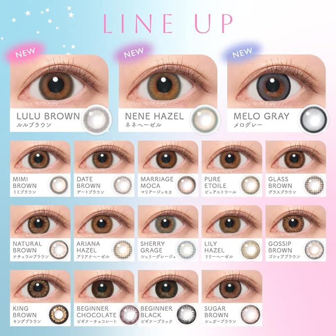 [Official store only] Colored contact lenses Blue light cut Candy Magic 1day [10 pieces] Mello Gray PWR: 0.00 [Prescription/No prescription] Candy magic 1day UV protection - NewNest Australia