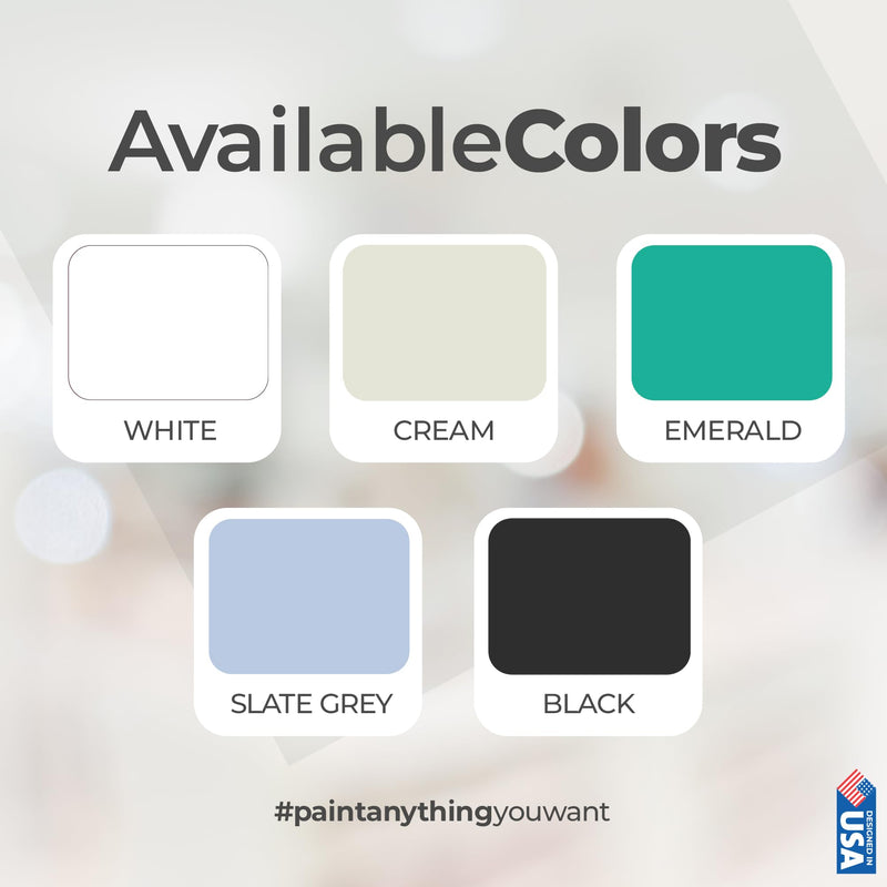 PENTAUSA All in One Paint - (White) Waterproof Paint for Bathroom, Tub Paint, Tile Paint, Acrylic Paint for Wet Surfaces, Sink, Kitchen Cabinets, Countertops, Wet Surface Paint, 8.45.Oz White