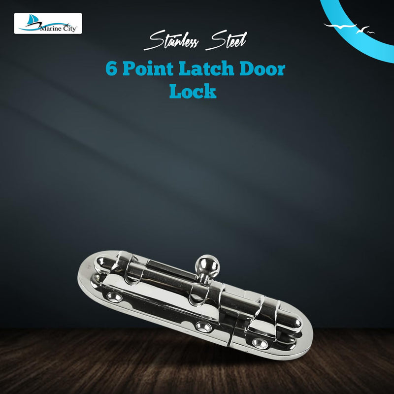 MARINE CITY Barrel Bolt Door Latches, 316 Stainless Steel, Rust & Corrosion-Resistant, Ideal for Windows, Hatches, Cabinets (Small) Small