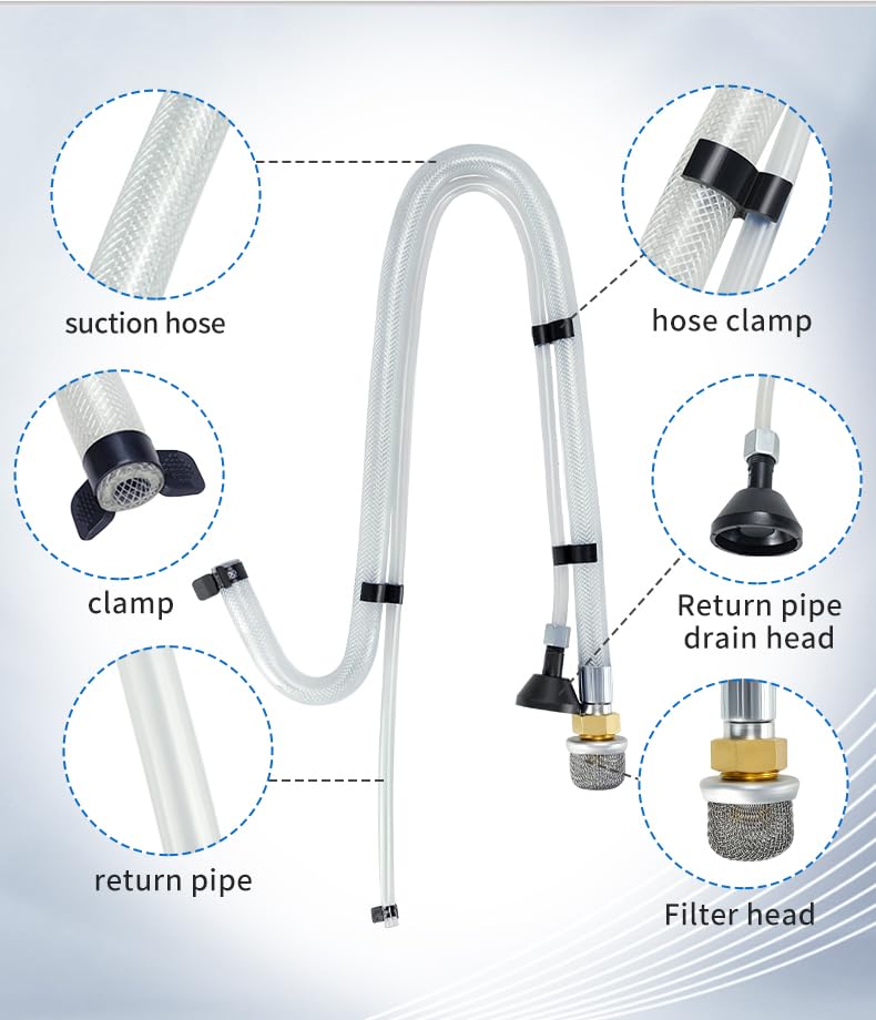 Suction Tube Kit for Graco Magnum Project Painter Plus X5 X7 ProX17 and ProX19 Stand Airless Paint Sprayer ﻿
