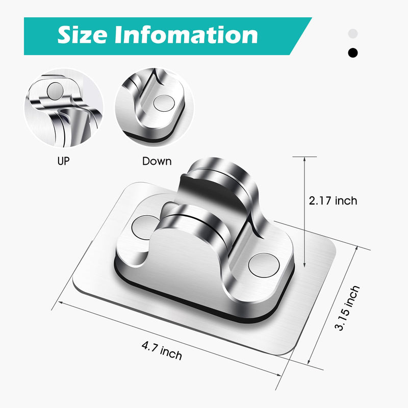 Shower Head Holder Replacement - Strong Adhesive Adjustable Handheld Shower Wand Holder Wall Mount Shower Bracket,No Drilling and Waterproof Shower Hose Holder for Shower Bathroom,Silver Silver-1