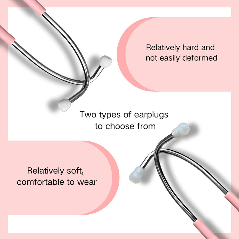 Lightweight Stethoscope Dual Head Stethoscope for Nurses,Doctors Students, Home Health Use (Pink) Pink