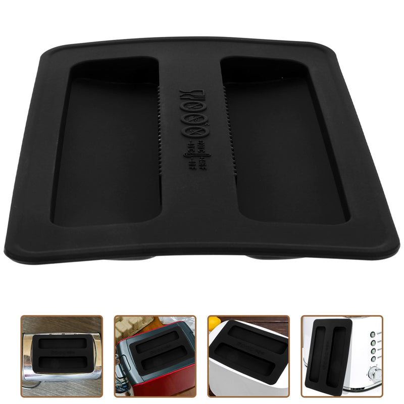 Alipis Silicone Toaster Lid,Toaster Cover Bread Maker Cover Toaster Appliances Top Cover Bread Machines Cover Sandwich Machine Part Accessories Black