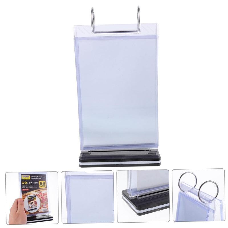 Poster Sign Holder Tabletop Bar Display Flip Menu Holder Desktop Display Stand Sign Picture Holders Flip Menu Stand Flip Sign Holder Poster Holder Paper Holder A4 Pvc Dining Table