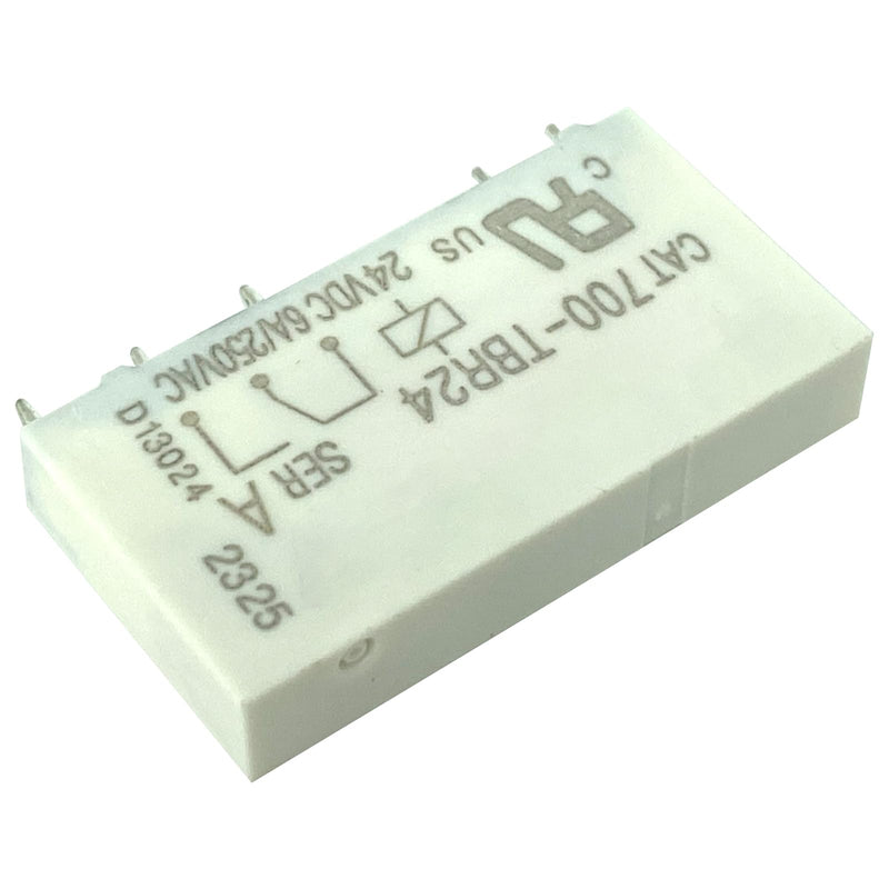 5-Pack CAT700-TBR24 Relays - 24VDC 6A/250VAC 5-Pin SPDT Relay Set - Compatible with Industrial Controls, HVAC Systems & Appliance Panels (Replaces G5LE-14)
