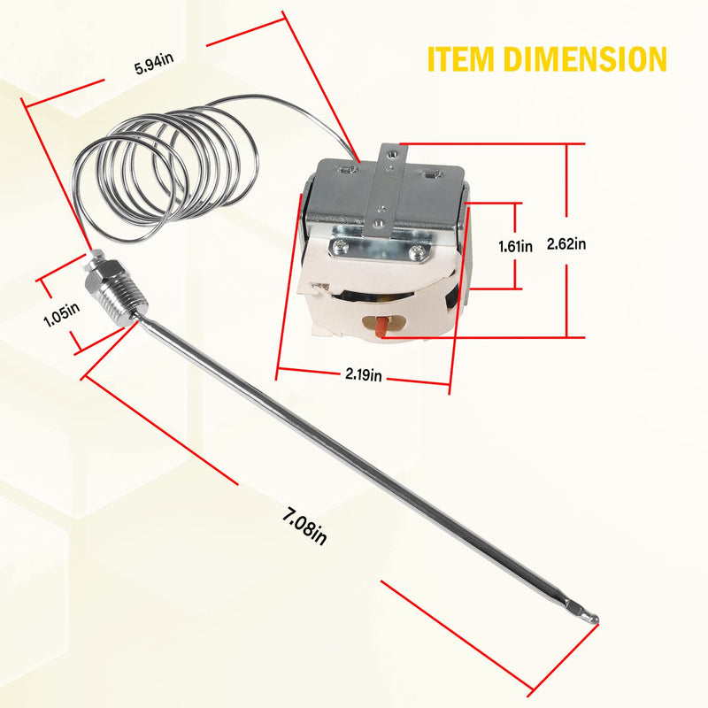 PP10084 High Limit Switch for Pitco Frying Equipment, Use for for Electric Or Gas Fryers,LCH Hi-Limit 450 °F Fixed