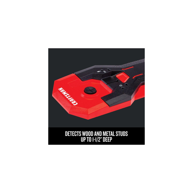 CRAFTSMAN Stud Finder, 1.5”, With AC Detection, Batteries Included (CMHT77621) 1.5-Inch Depth
