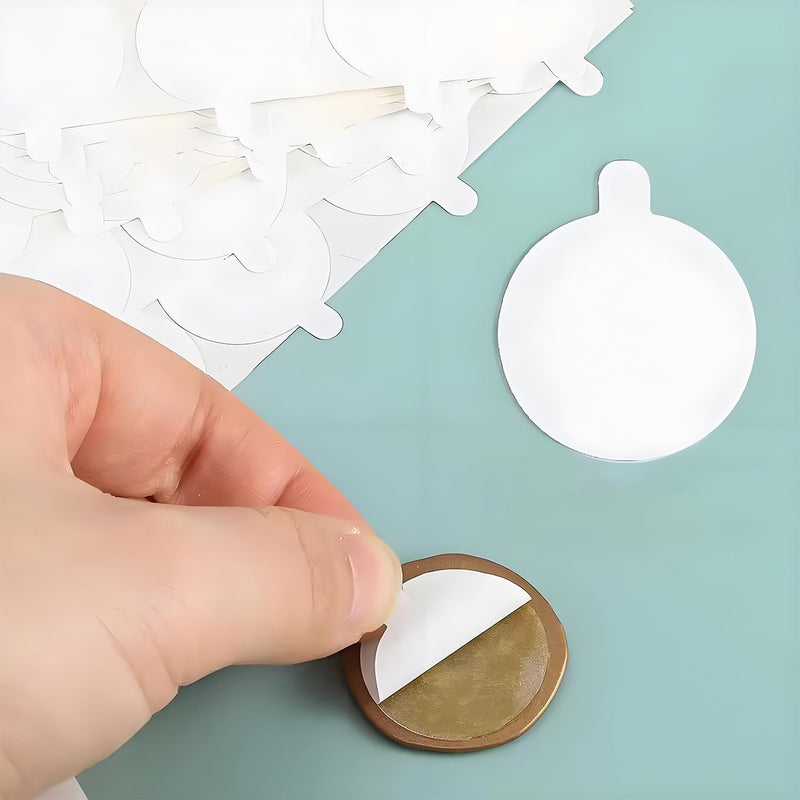 100 Pcs Double Sided Sticky Dots, 0.59" Museum Putty Clear Removable, Balloon Sticky Dots with Handle for Festival Home Office Party Poster Putty for Wall Decorations 100pcs-15mm/ear