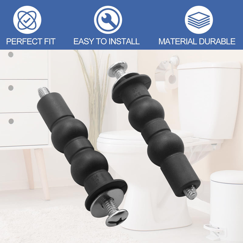 THU651N Toilet Seat Bolts Replacement for TOTO Toilet Parts Replacement for TOTO Toilet Seat Hinge Screw Kit,Toilet Lid Screws Universal Rubber Expansion Seat Cover Screws-4Pack