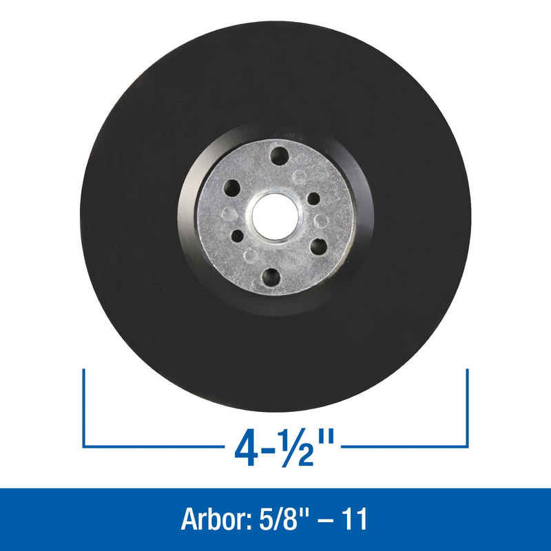 Mercer Industries 325045-4-1/2" x 5/8"-11 Standard Backing Pad for Fibre Discs 4-1/2" x 5/8"-11