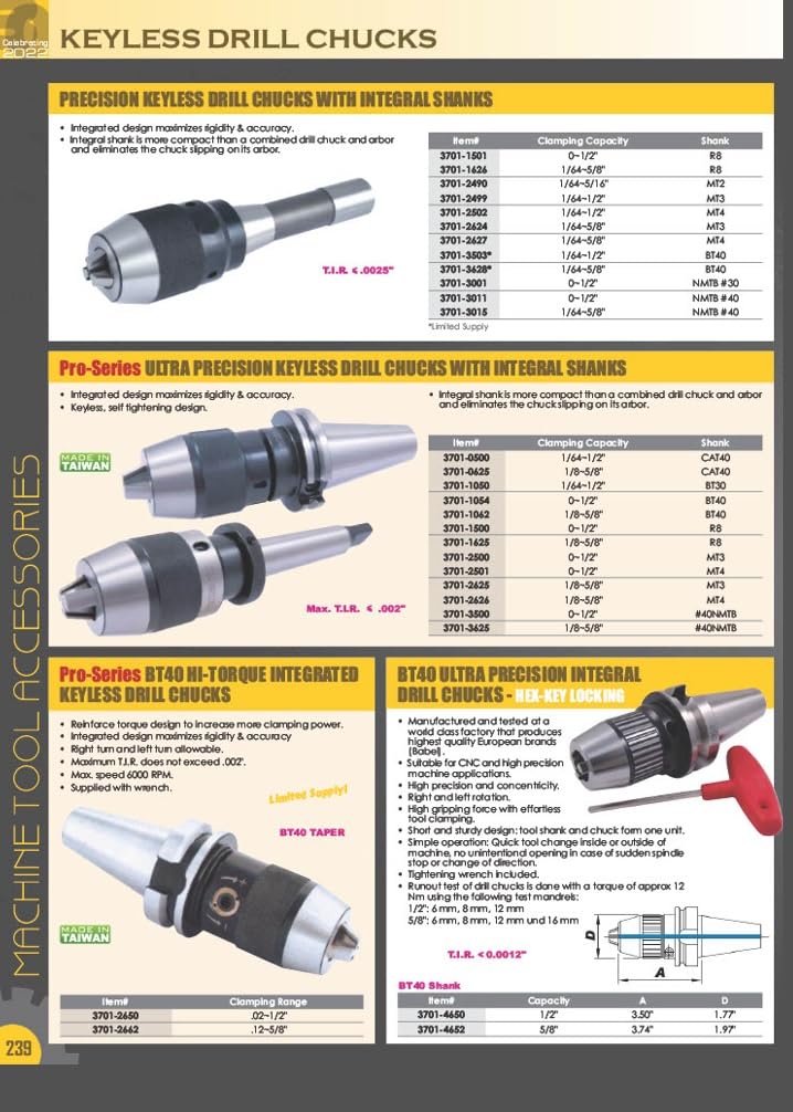 HHIP 3700-0150 Morse Taper Arbor, MT2 to JT6 Arbor Taper to Chuck