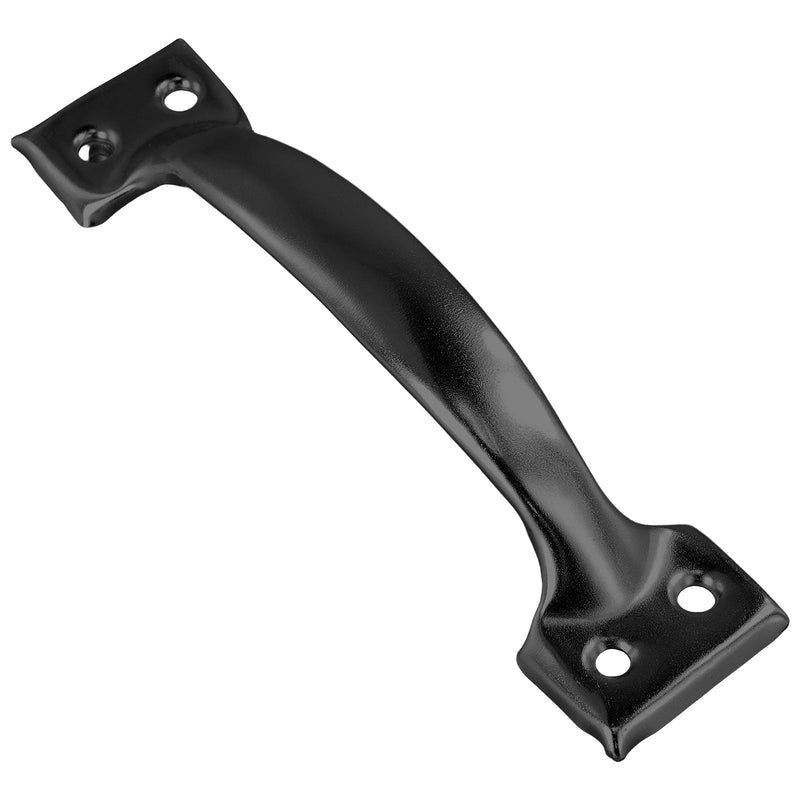 MOUYAT 20 PCS 6 Inch Gate Pull Handle, Black Rustic Cabinet Handles Garage Door Pull Handle with Mounting Screws, Screen Door Handle for Outdoor, Drawer